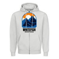 Dove Grey Whitefish MT Zipper Hoodie - minhPixels