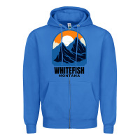 True Royal Whitefish MT Zipper Hoodie - minhPixels