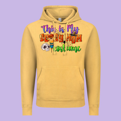 This Is My Scary Mom Costume Vintage Hoodie Designed By Cowgirlartshop