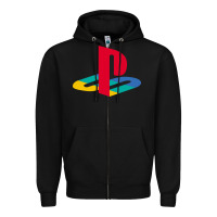 Black play station Zipper Hoodie - minhPixels