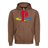 Chestnut play station Zipper Hoodie - minhPixels