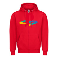 Red play station Zipper Hoodie - minhPixels