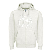 Oatmeal Heather Captain Jack Sparrow Tattoo WHITE Zipper Hoodie - minhPixels