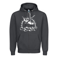 Smoke Captain Jack Sparrow Tattoo WHITE Zipper Hoodie - minhPixels