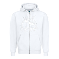 White Captain Jack Sparrow Tattoo WHITE Zipper Hoodie - minhPixels