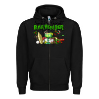 Black Santa's Favorite Bartender Zipper Hoodie - LillyAllenDesigns