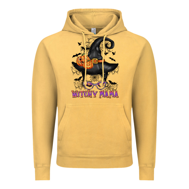 Witchy Mama Messy Bun Vintage Hoodie by CowGirlArtShop | Teevron
