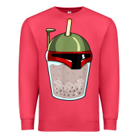 Cardinal bubble fett boba tea funny sci fi pun pearl milk tea gift t shirt Premium Sweatshirt - minhPixels
