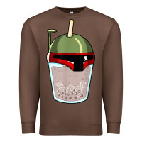 Chestnut bubble fett boba tea funny sci fi pun pearl milk tea gift t shirt Premium Sweatshirt - minhPixels