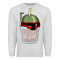 Dove Grey bubble fett boba tea funny sci fi pun pearl milk tea gift t shirt Premium Sweatshirt - minhPixels