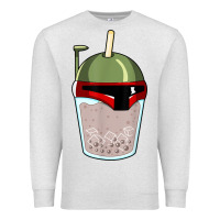 Oatmeal Heather bubble fett boba tea funny sci fi pun pearl milk tea gift t shirt Premium Sweatshirt - minhPixels