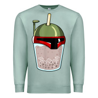 Seafoam bubble fett boba tea funny sci fi pun pearl milk tea gift t shirt Premium Sweatshirt - minhPixels