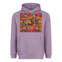 Lavender love school bus leopard Heavyweight Hoodie - Artiststas