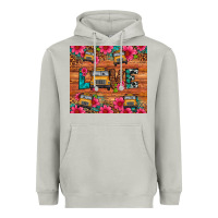 Moon Dust love school bus leopard Heavyweight Hoodie - Artiststas