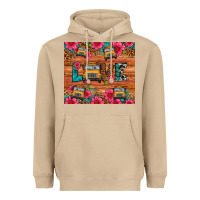 Mushroom love school bus leopard Heavyweight Hoodie - Artiststas