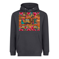 Smoke love school bus leopard Heavyweight Hoodie - Artiststas