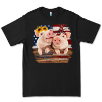 Black Cute Couple American Pigs Premium Tee - Bettercallsaul