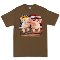 Cacao Cute Couple American Pigs Premium Tee - Bettercallsaul