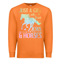 Carrot Jesus And Horses, Horse Gifts For Girls, Women Premium Sweatshirt - minhPixels