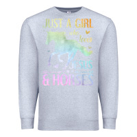 Heather Grey Jesus And Horses, Horse Gifts For Girls, Women Premium Sweatshirt - minhPixels