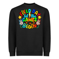 Black Field Day Let The Games Begin Heavyweight Sweatshirt - CowhideDigitalArt