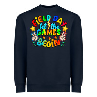 Navy Field Day Let The Games Begin Heavyweight Sweatshirt - CowhideDigitalArt