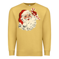 Antique Gold santa vintage face Premium Sweatshirt - minhPixels