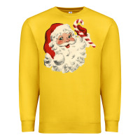 Lemon santa vintage face Premium Sweatshirt - minhPixels