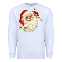 White santa vintage face Premium Sweatshirt - minhPixels