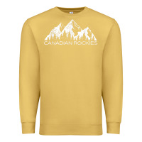 Antique Gold Canadian Rockies Gift Canada Rocky Mountains Souvenir Premium Sweatshirt - minhPixels