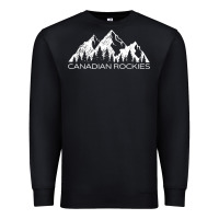 Black Canadian Rockies Gift Canada Rocky Mountains Souvenir Premium Sweatshirt - minhPixels
