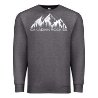 Charcoal Heather Canadian Rockies Gift Canada Rocky Mountains Souvenir Premium Sweatshirt - minhPixels