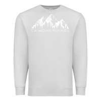 Dove Grey Canadian Rockies Gift Canada Rocky Mountains Souvenir Premium Sweatshirt - minhPixels