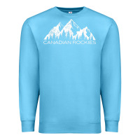 Ocean Blue Canadian Rockies Gift Canada Rocky Mountains Souvenir Premium Sweatshirt - minhPixels