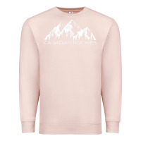 Pale Pink Canadian Rockies Gift Canada Rocky Mountains Souvenir Premium Sweatshirt - minhPixels
