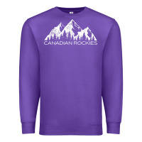 Purple Canadian Rockies Gift Canada Rocky Mountains Souvenir Premium Sweatshirt - minhPixels