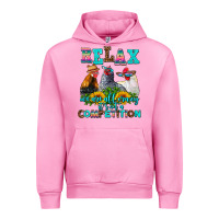 Fuchsia Pink relax we are all crazy  competition Urban Hoodie - AdoDesignShop