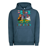 Pigment Midnight Navy relax we are all crazy  competition Urban Hoodie - AdoDesignShop