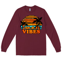Burgundy Summer Vibes Long Sleeve Tee - Jasminsmagicworld