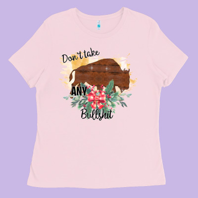 Take No Bull Floral Rodeo Ladies Tee Designed By Bettercallsaul