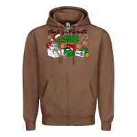 Chestnut Santa's Favorite Cashier Zipper Hoodie - LillyAllenDesigns