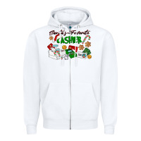 White Santa's Favorite Cashier Zipper Hoodie - LillyAllenDesigns