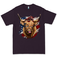 Plum American Highland Cow Premium Tee - Bettercallsaul