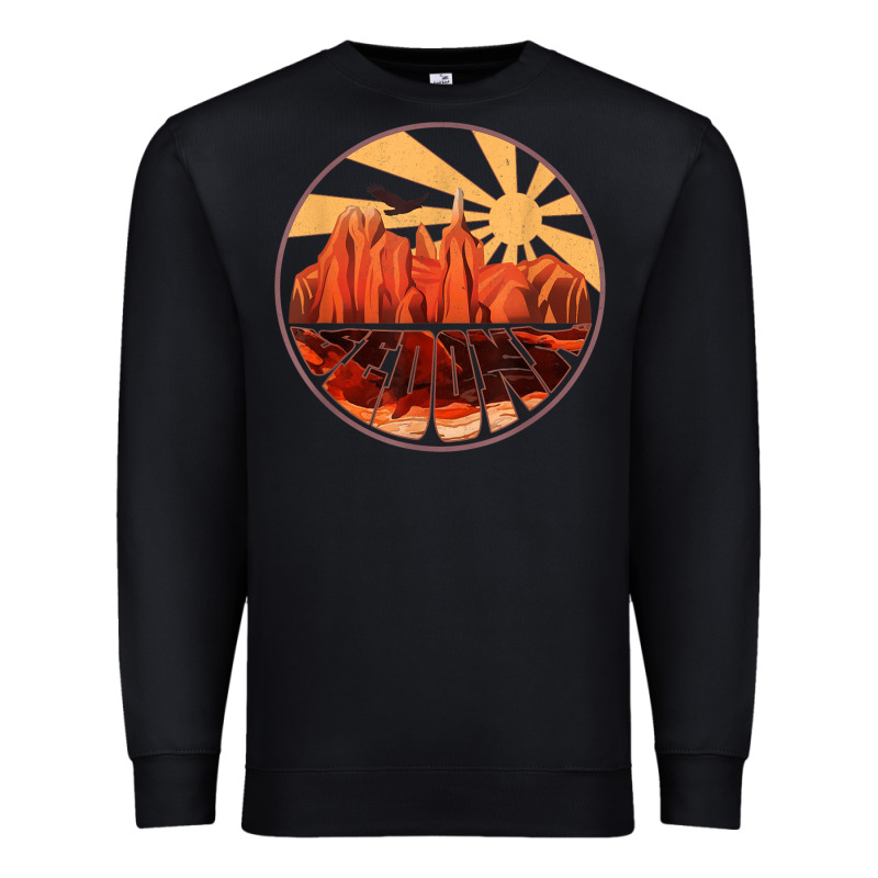 Retro Vintage Sedona Arizona Hiking Sunset Dawn Gift Premium Sweatshirt by minhPixels | Teevron