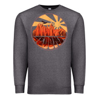 Charcoal Heather Retro Vintage Sedona Arizona Hiking Sunset Dawn Gift Premium Sweatshirt - minhPixels