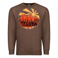 Chestnut Retro Vintage Sedona Arizona Hiking Sunset Dawn Gift Premium Sweatshirt - minhPixels
