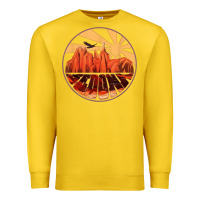 Lemon Retro Vintage Sedona Arizona Hiking Sunset Dawn Gift Premium Sweatshirt - minhPixels