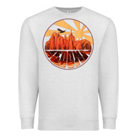 Oatmeal Heather Retro Vintage Sedona Arizona Hiking Sunset Dawn Gift Premium Sweatshirt - minhPixels