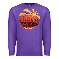 Purple Retro Vintage Sedona Arizona Hiking Sunset Dawn Gift Premium Sweatshirt - minhPixels