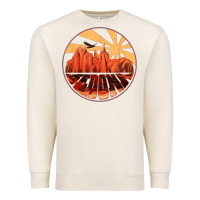 Sandshell Retro Vintage Sedona Arizona Hiking Sunset Dawn Gift Premium Sweatshirt - minhPixels